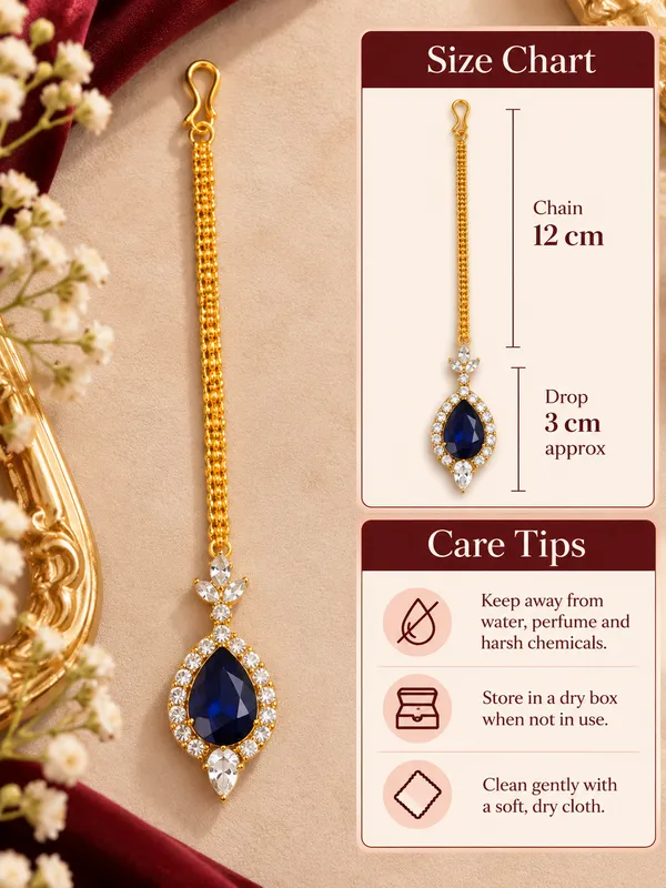 Jewelopia_Brass_Stone_Maang_Tikka