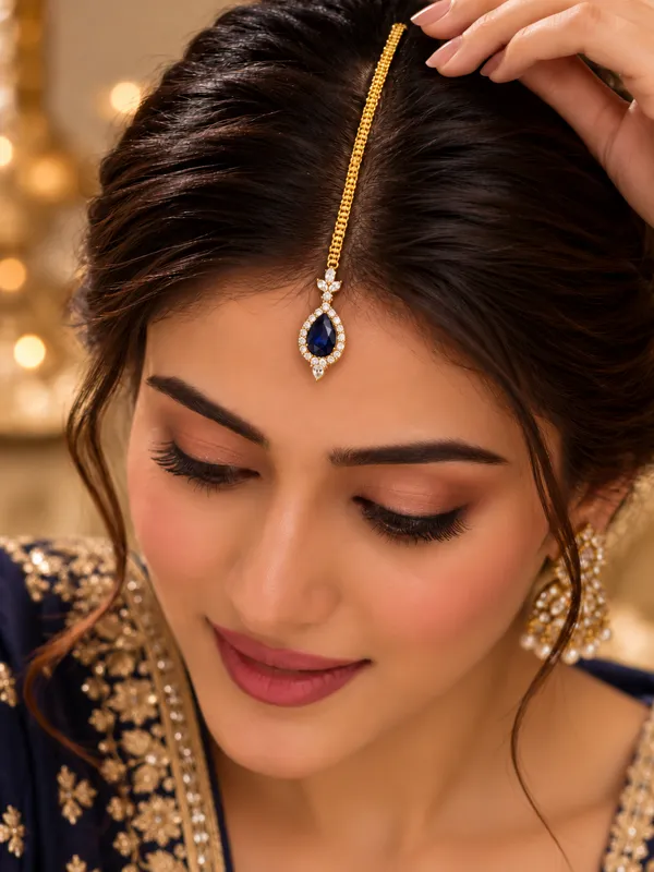 Jewelopia_Brass_Stone_Maang_Tikka