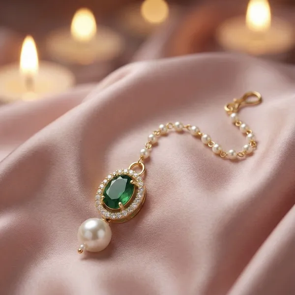 Jewelopia_Brass_Mother_Of_Pearl_Alloy_Stone_Maang_Tikka