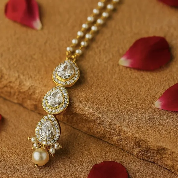 Jewelopia_Brass_Alloy_Mother_Of_Pearl_Maang_Tikka
