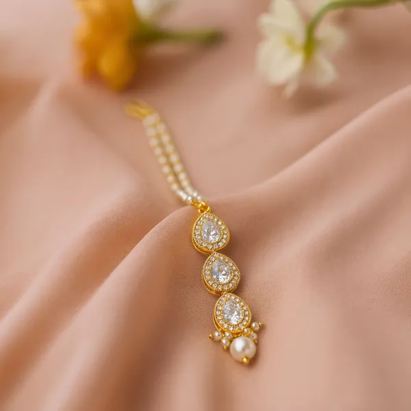 Jewelopia_Brass_Alloy_Mother_Of_Pearl_Maang_Tikka