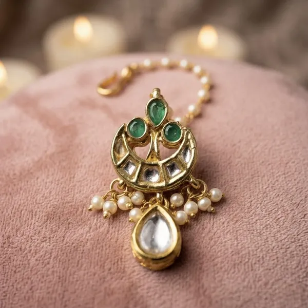 Jewelopia_Alloy_Brass_Maang_Tikka