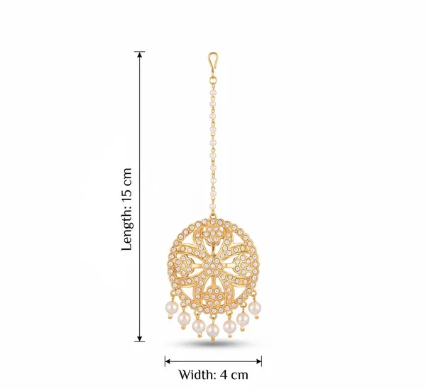 Jewelopia_Alloy_Brass_Maang_Tikka