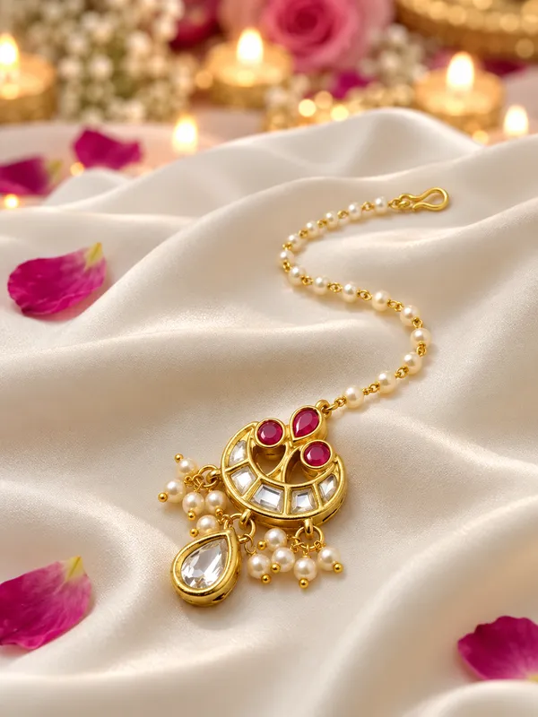 Jewelopia_Alloy_Brass_Maang_Tikka