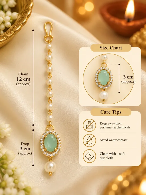 Jewelopia_Brass_Mother_Of_Pearl_Alloy_Stone_Maang_Tikka