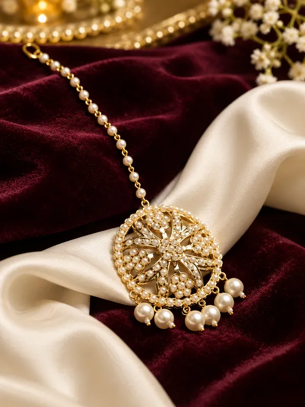 Jewelopia_Alloy_Brass_Maang_Tikka