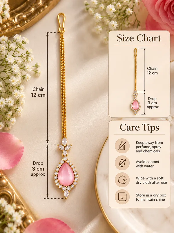 Jewelopia_Brass_Stone_Maang_Tikka