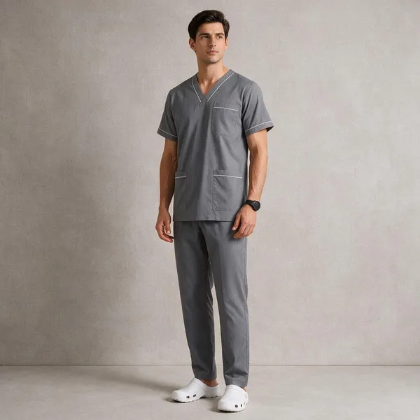 Premium_Piping_Design_Grey_Scrub_Suit