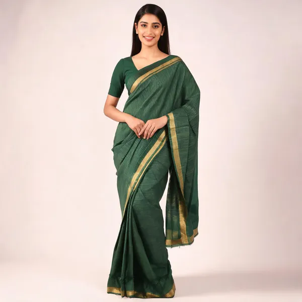 Green_Cotton_Silk_Woven_Saree_For_Women