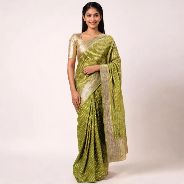 Green_Handloom_Banarasi_Khaddi_Georgette_Saree_For_Women