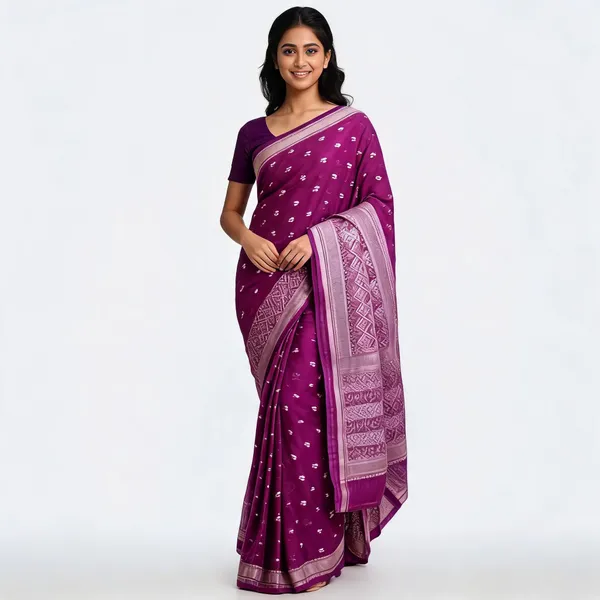 Purple_Banarasi_Silk_Woven_Saree_For_Women