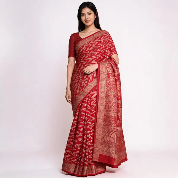 Red_Crepe_Silk_Saree_For_Women