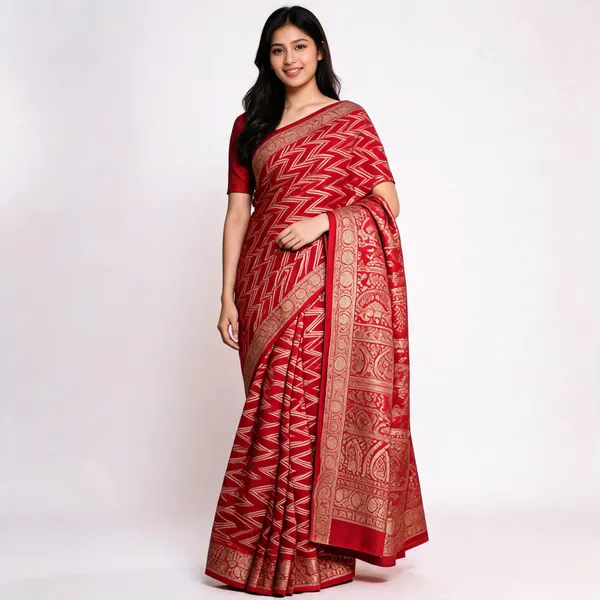 Red_Crepe_Silk_Saree_For_Women