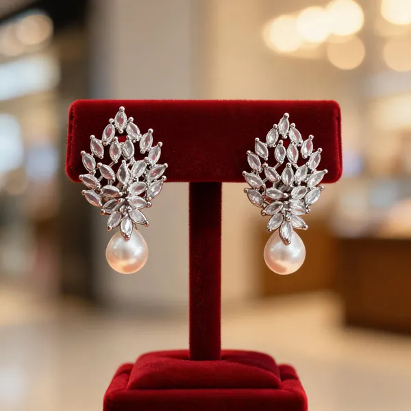 Silver_Tone_Crystal_Pearl_Drop_Earrings_for_Women