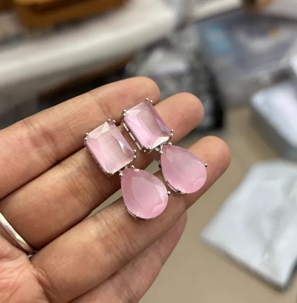Pink_Stone_Drop_Earrings_for_Women