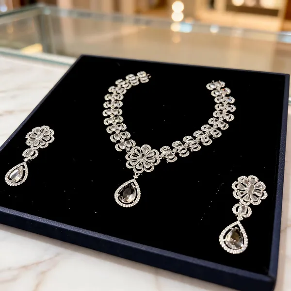 Silver_Tone_Floral_Necklace_Earrings_Set_for_Women