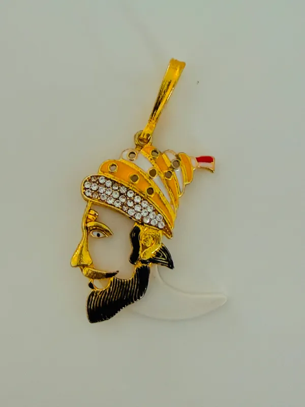 Gold_Tone_Turbaned_Warrior_Car_Hanging_Ornament