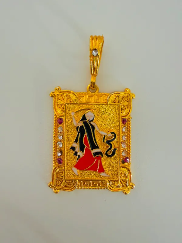 Gold-Tone_Embellished_Dancer_Pendant_for_Women