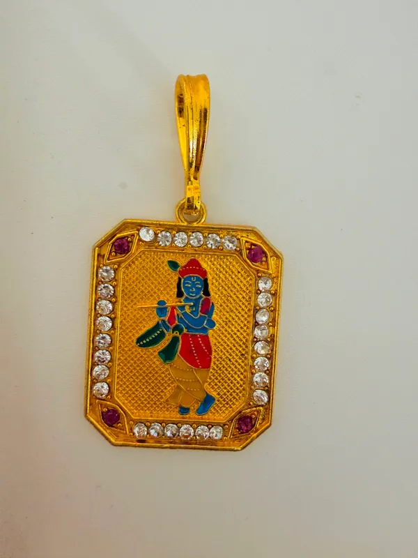 Gold_Tone_Krishna_Religious_Pendant