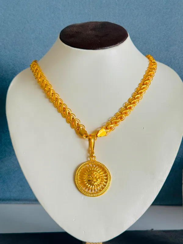 Gold_Tone_Braided_Pendant_Necklace_for_Women