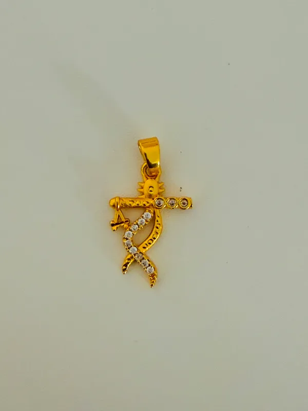 Gold_Tone_Rhinestone_Symbolic_Pendant_for_Unisex