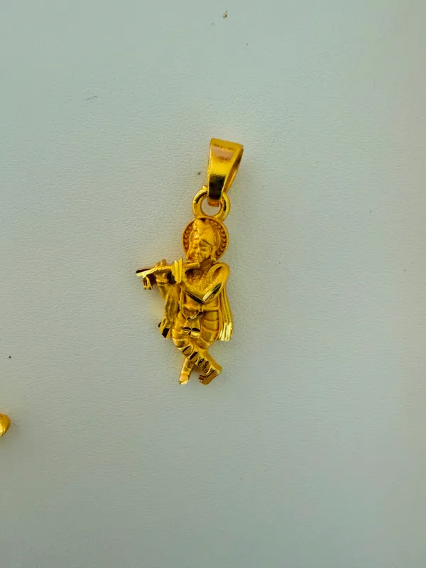 Gold_Tone_Krishna_Flute_Playing_Pendant