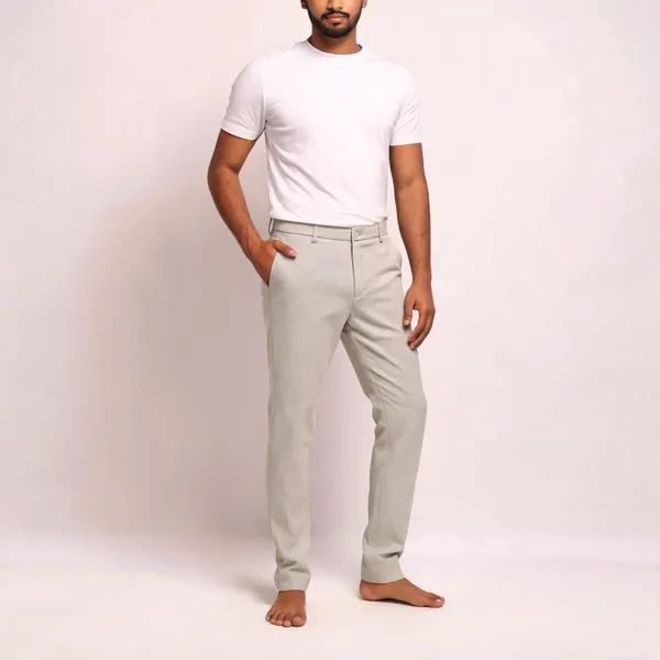 Light_Beige_Textured_Slim_Fit_Trousers_For_Men