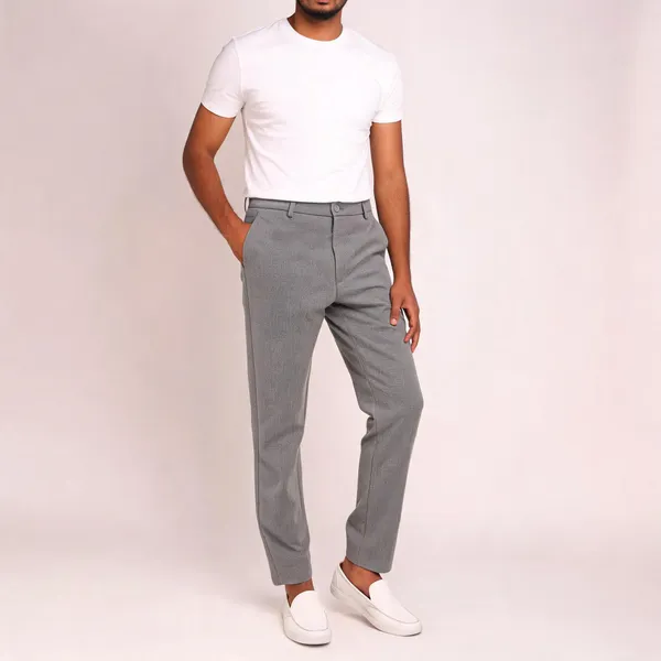 Grey_Textured_Slim_Fit_Trousers_For_Men
