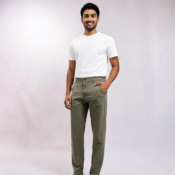 Olive_Twill_Slim_Fit_Trousers_for_Men