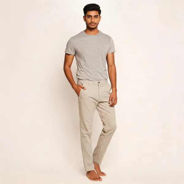 Beige_Twill_Slim_Fit_Trousers_for_Men