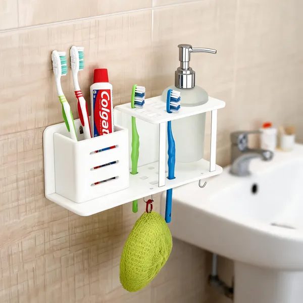 Arcylic_Wall_Mounted_Bathroom_Organizer
