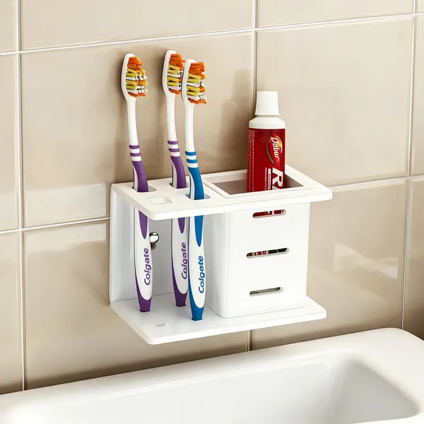 Arcylic_Wall_Mounted_Toothbrush_Holder