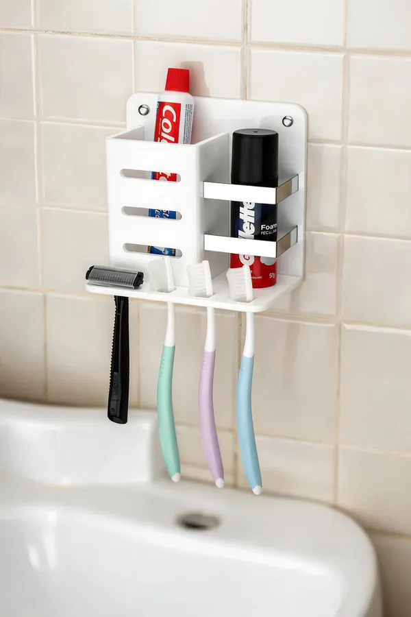 Arcylic_Wall_Mounted_Bathroom_Storage_Organizer