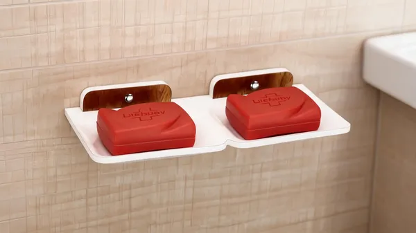 Arcylic_White_Double_Wall_Mounted_Soap_Holder