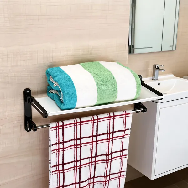 Arcylic_Wall_Mounted_Towel_Rack_With_Shelf
