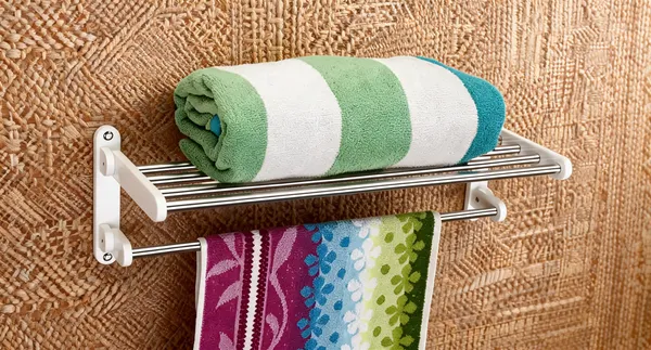 Arcylic_Wall_Mounted_Two_Tier_Towel_Rack