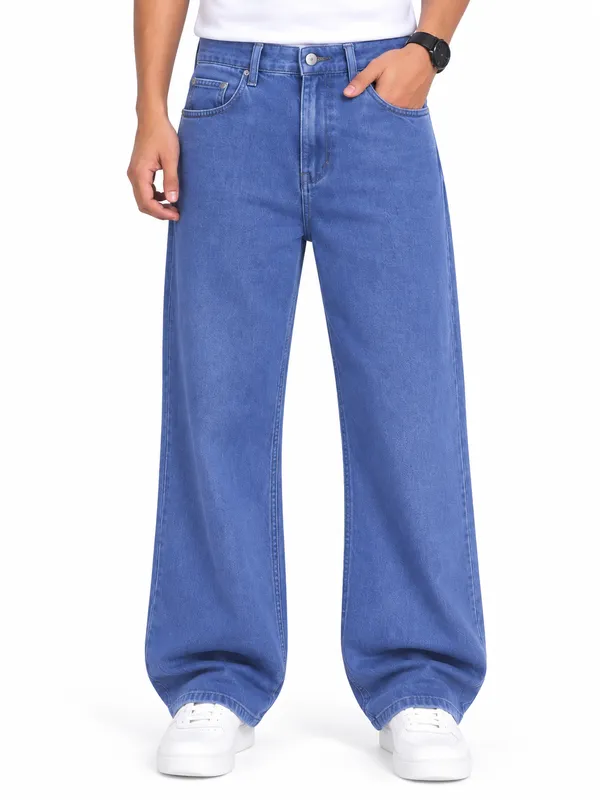 Blue_Denim_Baggy_Fit_Jeans_For_Men