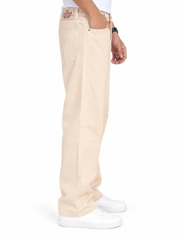 Beige_Denim_Relaxed_Fit_Jeans_For_Men