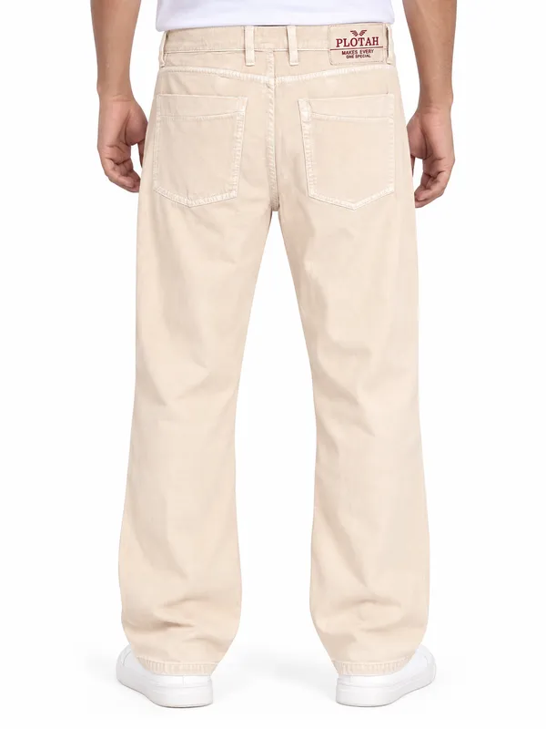 Beige_Denim_Relaxed_Fit_Jeans_For_Men