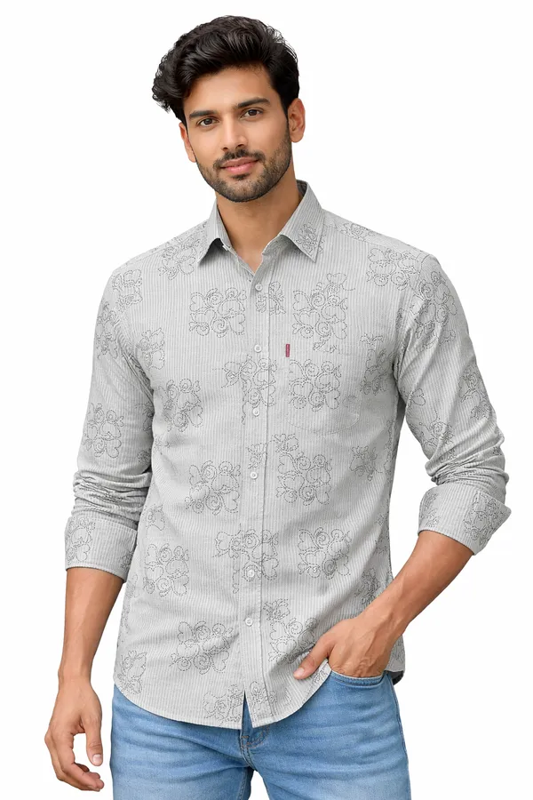 Light_Grey_Floral_Print_Full_Sleeve_Casual_Shirt_For_Men