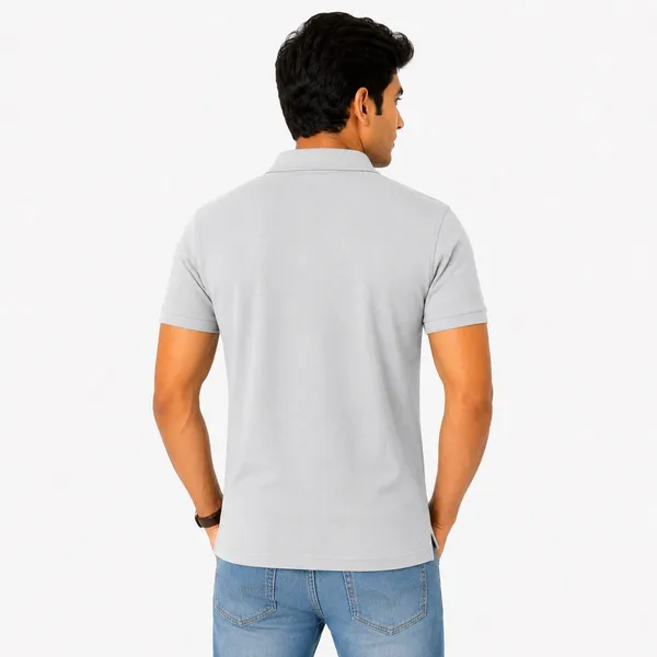 PLOTAH_Solid_Men_Polo_Neck_Grey,_Dark_Green_T-Shirt_()