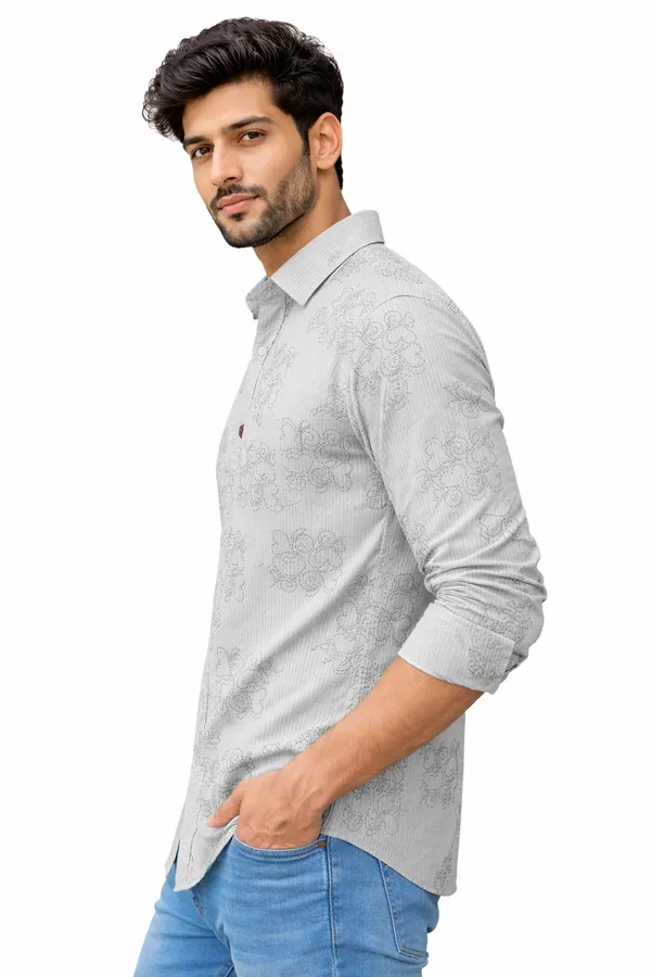 Light_Grey_Floral_Print_Full_Sleeve_Casual_Shirt_For_Men