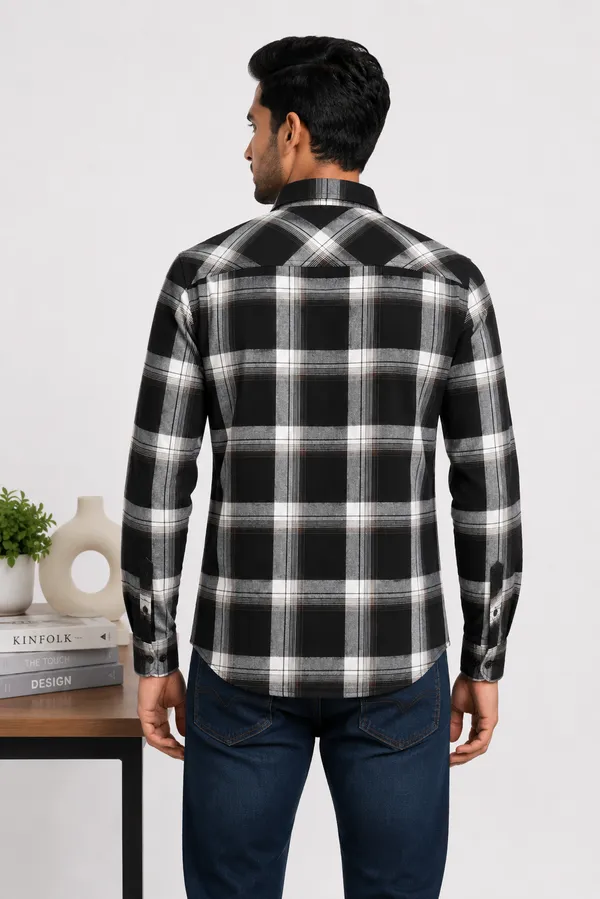 Black_Checkered_Regular_Fit_Full_Sleeve_Casual_Shirt_For_Men