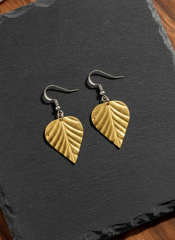Gold_Tone_Leaf_Stud_Earrings_for_Women