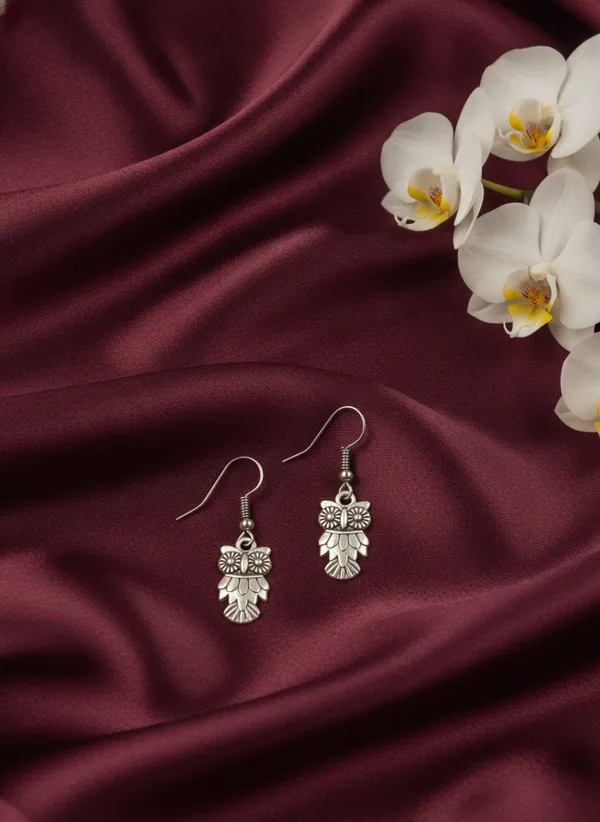 Floral_Antique_Finish_Dangle_Earrings_for_Women