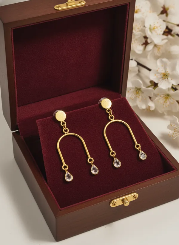 Gold_Tone_Geometric_Drop_Earrings_for_Women