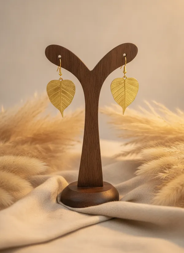 Gold_Tone_Leaf_Stud_Earrings_for_Women