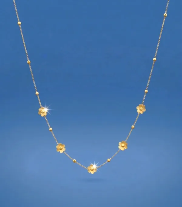 Gold_Stainless_Steel_Floral_Necklace_for_Women