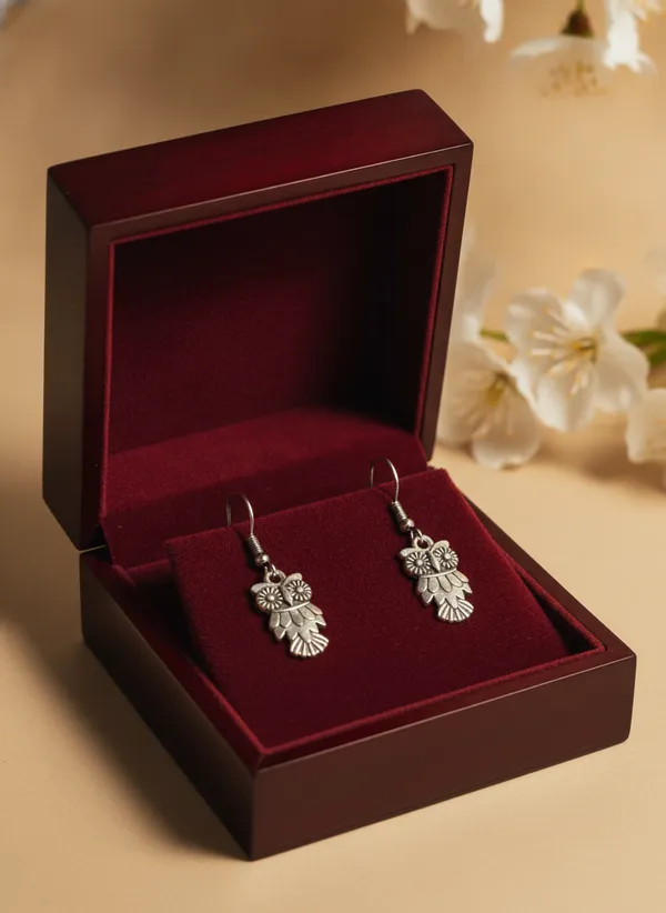 Floral_Antique_Finish_Dangle_Earrings_for_Women