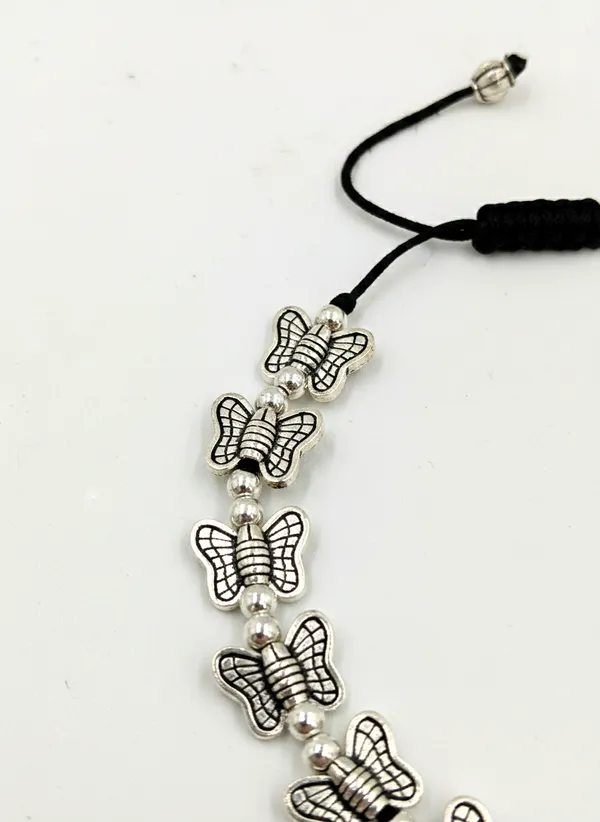 Silver_Finish_Butterfly_Adjustable_Bracelet_for_Women
